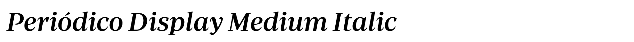 Periódico Display Medium Italic image